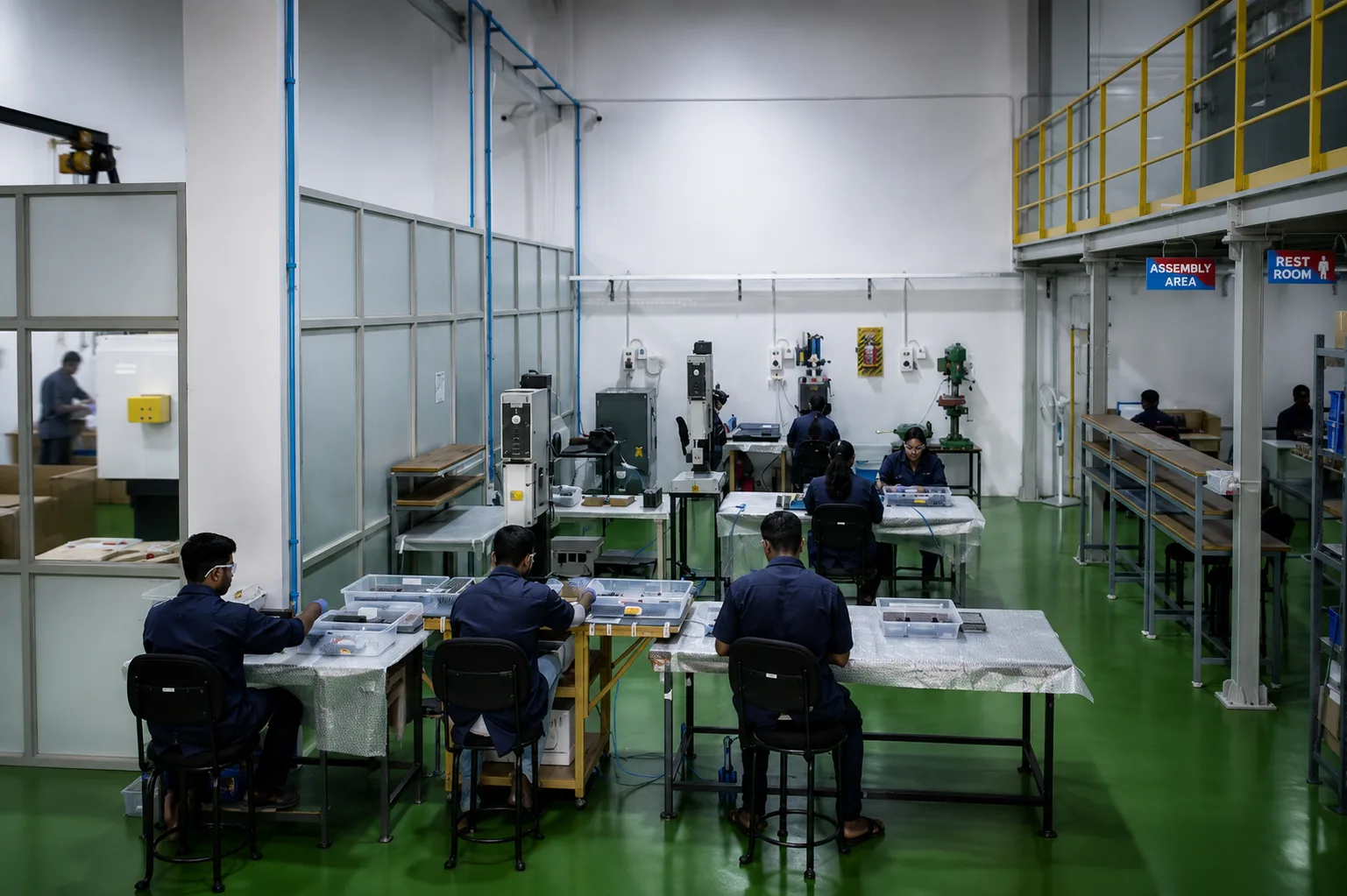 Electronics assembly line